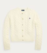 Polo Ralph Lauren Cardigan a trecce in lana e cashmere - immagine 4
