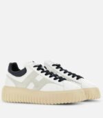 HOGAN Sneakers H-Stripes Avorio Grigio Blu - immagine 2