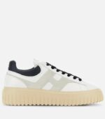 HOGAN Sneakers H-Stripes Avorio Grigio Blu