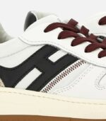 HOGAN Sneakers H630 bianco-nero-bordeaux - immagine 6