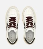 HOGAN Sneakers H630 bianco-nero-bordeaux - immagine 5