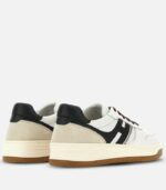 HOGAN Sneakers H630 bianco-nero-bordeaux - immagine 3