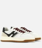 HOGAN Sneakers H630 bianco-nero-bordeaux - immagine 2