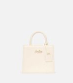 Saint Barth Borsa a mano MINI in pelle nera/bianca - immagine 5