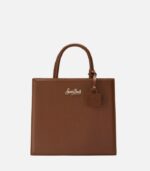 Saint Barth Borsa a mano MIDI in pelle marrone/nera