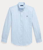 Camicia in popeline stretch a righe custom-fit Polo Ralph Lauren 710929346