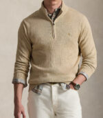 Maglia in cotone mezza zip Polo Ralph Lauren 710859939 - immagine 2