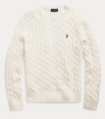 Maglia girocollo a trecce in cotone Polo Ralph Lauren  710775885 - immagine 3