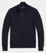 Maglia a girocollo in piqué mezza zip Polo Ralph Lauren 710932304 - immagine 4