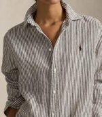 Camicia in lino a righe DONNA Polo Ralph Lauren - immagine 3