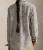 Camicia in lino a righe DONNA Polo Ralph Lauren - immagine 4