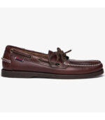 DOCKSIDES PORTLAND WAXED DK-BROWN GUM Sebago