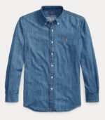 Camicia denim Custom-Fit Polo Ralph Lauren 710792043