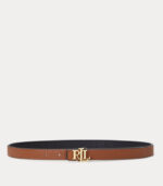 Cintura sottile double-face 1,9 cm con logo Ralph Lauren - immagine 2
