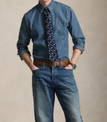 Camicia denim Custom-Fit Polo Ralph Lauren 710792043 - immagine 3