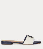 Ciabatte Everley in tela e pelle Lauren Ralph Lauren - immagine 7