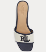 Ciabatte Everley in tela e pelle Lauren Ralph Lauren