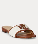 Ciabatte Everley in tela e pelle Lauren Ralph Lauren - immagine 3