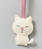 Bag Charm gatto in pelle bianca Saint Barth - immagine 2