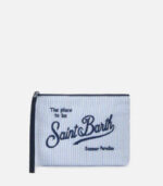 Pochette ALINE a righe seersucker Saint Barth - immagine 2