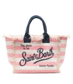 Borsa VANITY regular in canvas a righe Saint Barth - immagine 4