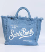 Borsa VANITY regular 100% lino tinta unita Saint Barth - immagine 3