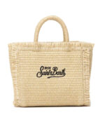 Borsa Mini Vanity beige effetto paglia Saint Barth - immagine 3