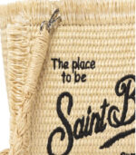 Borsa Mini Vanity beige effetto paglia Saint Barth - immagine 2