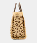Borsa Colette LEOPARD in tessuto effetto paglia Saint Barth - immagine 5