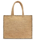 Borsa a spalla Vanity Rafia beige Saint Barth - immagine 4