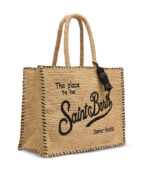 Borsa a spalla Vanity Rafia beige Saint Barth - immagine 3