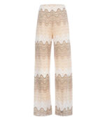 Pantaloni a gamba larga Amalia in maglia raschel Saint Barth