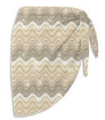 Gonna pareo Angie in raschel degradé beige Saint Barth