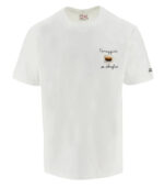 T-shirt Portofino panna con ricamo Correggimi Se Sbaglio Saint Barth