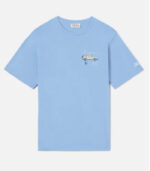 T-Shirt Portofino azzurro polvere con ricamo All i need i a G-IN CLASS Saint Barth