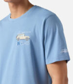 T-Shirt Portofino azzurro polvere con ricamo All i need i a G-IN CLASS Saint Barth - immagine 2