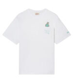 T-Shirt AUSTIN bianca con orologio e ricamo Time is money Saint Barth