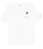 T-Shirt AUSTIN bianca con orologio e ricamo Va tutto al contrario Saint Barth