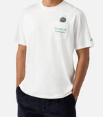 T-Shirt AUSTIN bianca con orologio e ricamo Va tutto al contrario Saint Barth - immagine 3