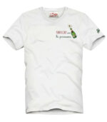 T-shirt Portofino bianca con ricamo Sboccio Con La Primavera Saint Barth