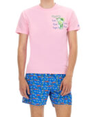 T-shirt Portland rosa con illustrazione MoJito Drink Saint Barth - immagine 2