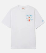 T-shirt Portofino bianca con ricamo Paloma Saint Barth
