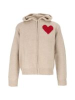 Saint Barth Maglia Zippata Donna"KYLA HOODIE" Cuore .