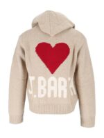 Saint Barth Maglia Zippata Donna"KYLA HOODIE" Cuore . - immagine 2