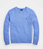 Maglia Polo Ralph Lauren Uomo Lana girocollo TRECCIA