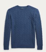 Maglia Polo Ralph Lauren Uomo Lana girocollo TRECCIA - immagine 5