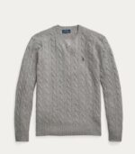 Maglia Polo Ralph Lauren Uomo Lana girocollo TRECCIA - immagine 4