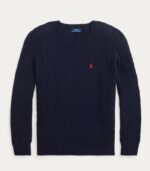 Maglia Polo Ralph Lauren Uomo Lana girocollo TRECCIA - immagine 8