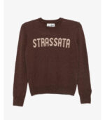 Saint Barth Maglia Girocollo Donna Misto lana " strassata"